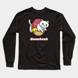 Donut Cat Long Sleeve T-Shirt